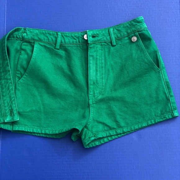 Grey Lab Green Denim Skort M - Picture 2 of 6